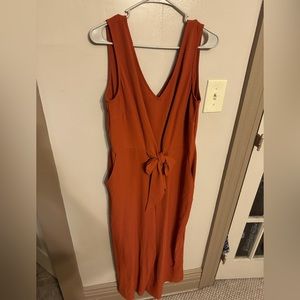 Burnt Orange Jump Suit